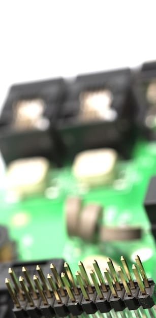 A close-up of high-performance RAM modules installed on a motherboard, with labels indicating their speed and capacity in MHz (e.g., 3200MHz, 16GB). Focus on the details of the RAM sticks and their placement.